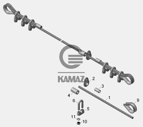 Трос остановки двигателя камаз